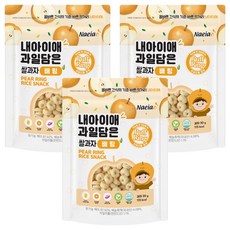 Naeiae 水果木糖醇米圈米餅, 水梨, 30g, 3個