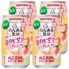 Suntory 三得利 完熟白桃飲料 350ml*4罐