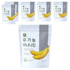 유가원 유기농 바나나칩, 6개, 400g