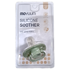 MOYUUM 母乳實感辛奇奶嘴 灰綠色 0歲以上, 1個