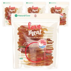 네츄럴코어 강아지 러브미트 미니 스틱 육포, 닭고기, 160g, 4개