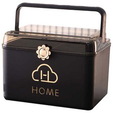 Pocoi 豪華麵包盒 營養品收納盒 黑色, 1個