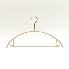 진심감성 고리회전형 논슬립 어깨뿔방지 옷걸이, 베이지, 10개