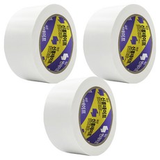 신흥테이프 국산 대용량 라바 청면테이프 48mm X 25M 흰색, 3개