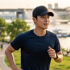노크노크 남녀공용 볼캡 스포츠 야구 모자, 블랙, 1개