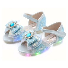 女童 RM 雪花寶石 LED 涼鞋