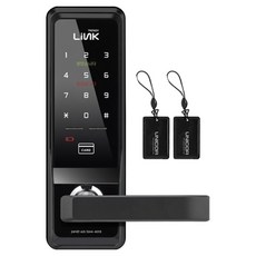 Link 트렌디플러스 무타공 손잡이 있음 도어락, 링크 트렌디, 방문설치