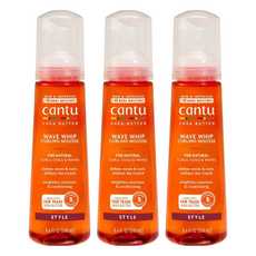 cantu 乳木果油波浪捲髮慕斯, 3個, 248ml