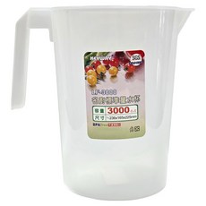 KEYWAY 聯府 日常標準量水杯, 單一顏色, 3L, 1個