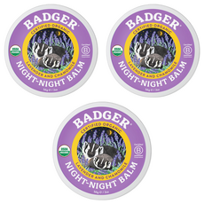 BADGER 夜間舒眠香膏 56g, 3個
