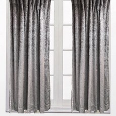 J&N 艾爾絲絨素色遮光拉摺窗簾, 駝色