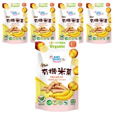 BABY SECRET 寶寶的秘密 有機米菓, 花東米 + 香蕉 + 地瓜, 25g, 5包