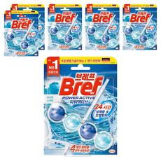 Bref 妙力 Power Active懸掛式馬桶清潔球 海洋香, 50g, 6盒