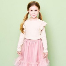 AndiApple 童款荷葉邊長袖上衣