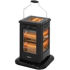 Bosco 腳觸式五向電暖器, 黑色, BSC-FT2000