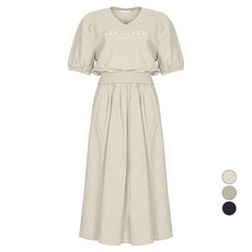 BURU N JUDY 女款 P 字蓬蓬袖尼龍兩件式套裝 BORHST505D