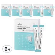 비타할로 데일리뉴 마우스워시 민트 스틱형, 600ml, 6개