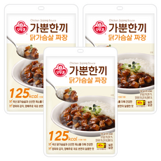 가뿐한끼 닭가슴살 짜장 130G, 3개
