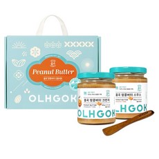 옳곡 땅콩버터 200g 2종 선물세트, 1세트