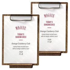 復古辦公室 木製板夾 A5 + 底座, 混合顏色, 2套