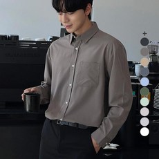 조군샵 남성용 사계절 링클프리 베이직 셔츠 SH3388