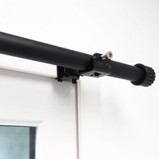 Kamdanam 免打孔窗簾桿支架 1號, 黑色, 2入
