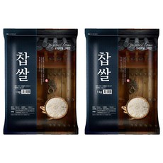 오리지널그레인 찹쌀, 1kg, 2개
