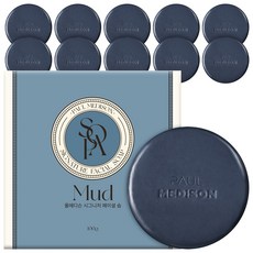 PAUL MEDISON 經典皮脂吸附潔面泥皂 絲柏香, 100g, 10個