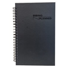 EBBING PLANNED 艾賓浩斯遺忘曲線學習計畫本 線圈 100天, 時尚黑, 1個