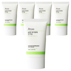 아토99 순한 무기자차 선크림 SPF 50+ PA++++, 50ml, 5개