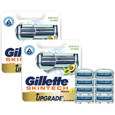 Gillette 吉列 SKINTECH刮鬍刀片, 2組, 8件