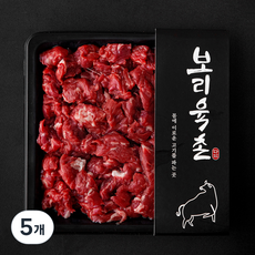 보리육촌 국내산 소고기 정육 세절 국거리용 (냉장), 5개, 300g