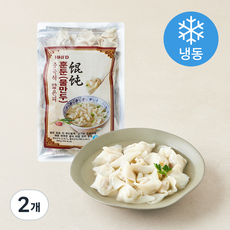 혜혜푸드 중국식 얇은피 훈둔 물만두 (냉동), 400g, 2개