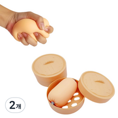 토브라인 만두 빵떡말랑이 스퀴시 장난감, 소시지, 2개