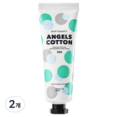 더프트앤도프트 인리치드 퍼퓸 워터베리어 핸드크림 엔젤스코튼, 50ml, 2개