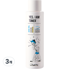 주미소 예쓰 아이 엠 토너 아하 5%, 3개, 150ml