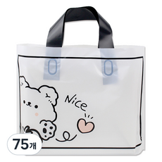아이엔피 LDPE 손잡이 비닐백 소 30 x 20 cm, 05 나이스베어, 75개