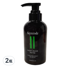 ficcecode 護髮膜 茶樹 300ml 控油保濕修護毛躁 深層滋養髮絲, 2瓶