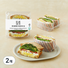 꾹쿡 듬뿍계란 아삭샌드위치 2입, 502g, 2개