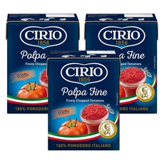 CIRIO 原味切丁番茄, 3個, 390g