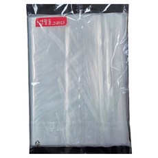 생활을그리다 다용도 투명 지퍼백, 1개, 50개입, 특대(XL)