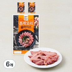 목우촌 훈제오리 슬라이스, 200g, 6개 200g, 6개