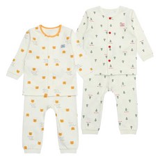 Tartine et Chocolat 兒童長袖內衣禮物2件組