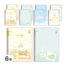 PENPIA 1 000小學線圈筆記本3-6通知簿通用 10個入, 隨機出貨, 6個