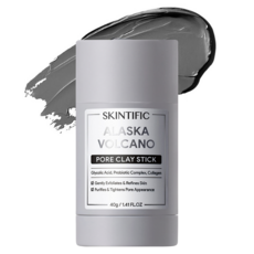 SKINTIFIC 阿拉斯加火山木炭深層毛孔清潔泥膜棒, 1入, 1瓶