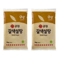 큐원 갈색설탕, 3kg, 2개 3kg, 2개