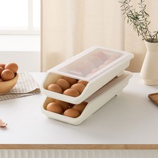 EZ&amp;Free EZ Egg 滑動蛋托 14-16 2p, 花白色, 2入