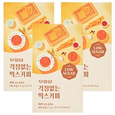 무화당 걱정없는 믹스커피, 9.72g, 30개입, 3개