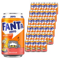 환타 제로 오렌지, 350ml, 72개