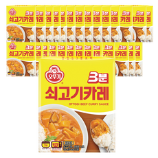 오뚜기3분 쇠고기카레, 200g, 28개